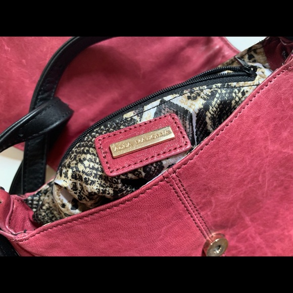 Aqua Madonna red leather crossbody bag - Picture 11 of 12